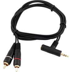 Kablar Omnitronic ST Angled Ma+Fe > 2xRCA Ma 1.5m