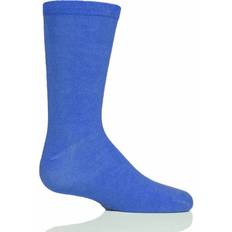 SockShop Pair Plain Bamboo with Comfort Cuff and Smooth Toe Seams Mid Blue 6-8.5