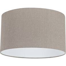 Bomull - Bruna Lampskärmar QAZQA Tyg taupe 35/35/20 Lampskärm ∅ 20cm