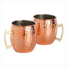 VonHaus Moscow Mule Copper Mugs, Set 2 2pcs