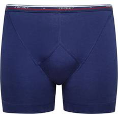 Blå - Herre Trusser Jockey Cotton Midway Brief Navy * Kampagne *