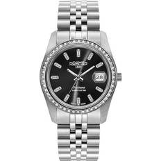 Roamer Klockor Roamer Damklocka analog kvarts 853858 Positano, Silver/silver/svart – 853858 41 59 20, Armband