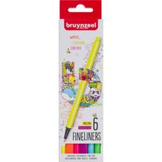 Bruynzeel Fineliner set neon 6 colours