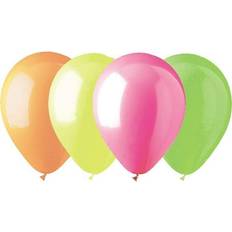 Orange Latex Balloons PMU Latex Balloons 12 inch Neon Assorted Pkg/100