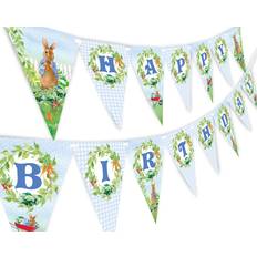 Peter Rabbit Happy Birthday Banner Pennant