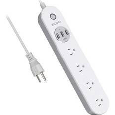 Power Strips & Extension Cords Contixo XODO WP4 Smart Power Strip WiFi Surge Protector with 3 USB Ports and 4 Outlets App Controlled Appliance Time Schedule No Hub Required