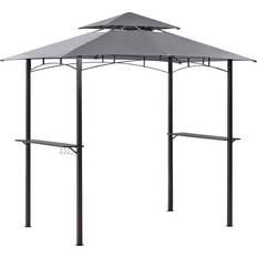 Beliani Gazebo 240 Grey NARO