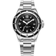 Faucon Faucon Diver F10027 Man 42 mm Analog Kvarts Safirbelagt mineralglas Black 22 mm