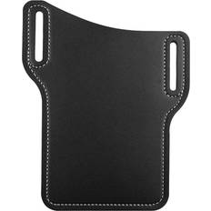 Northix Mobile holder for Belt, Artificial leather Black