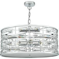 Crystal Pendant Lamps Dar Lighting Sev0650 Seville Pendant Lamp