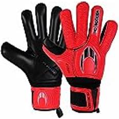 Ho-soccer Målvaktshandskar ho-soccer Ultimate One Flat Protek Red-Black målvakt handskar med stavar, Unisex Vuxna, Röd/Svart