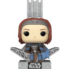 Chat Figurines Funko Pop Deluxe Mandalorian Bo Katan sur le trône