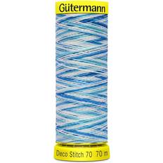 Gutermann Deco Stitch 9954 blå/turkos/vit
