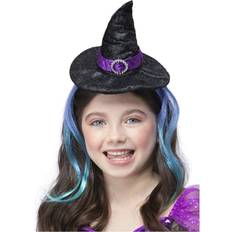 Blå Maskerad Kronor & Tiaras Smiffys Glitter Witch Headband With Hair