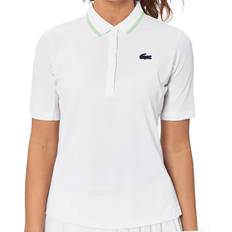 Lacoste Women Polo Shirts Lacoste Sport Pique White Womens Tennis Polo, White 92u