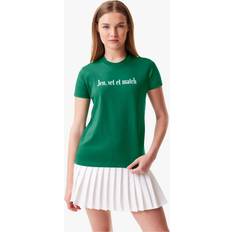 Lacoste Women T-shirts Lacoste Women's x Bandier Jersey T-Shirt Green