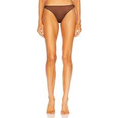 Seda Bragas Fleur Du Mal Luxe Thong Panty - Mocha