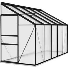 Aluminum Lean-to Greenhouses vidaXL Spacious Greenhouse Aluminum Polycarbonate