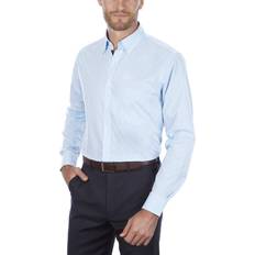 Men's Dress Shirt Regular Fit Pinpoint Stripe - Periwinkle