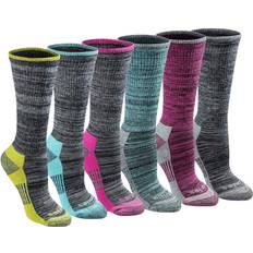 Dickies Women Underwear Dickies Women's Moisture Control Free Run Crew Socks, 6-9, 6-Pack Black One L10791