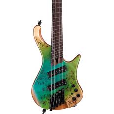 Saksanpähkinä Sähkökitarat Ibanez Ehb1505ms 5-String Multi-Scale Ergonomic Headless Bass Ocean Inlet Flat