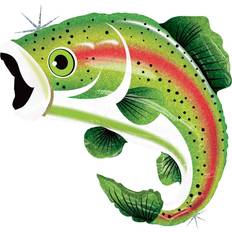 Mayflower 47101 29 in. Rainbow Trout Shp Flat Foil Balloon