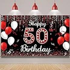 Garlands 50th birthday decoration backdrop banner happy 50th birthday decorations for