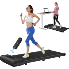 Motorised Treadmill Walking Running Pad with Remote Control Black