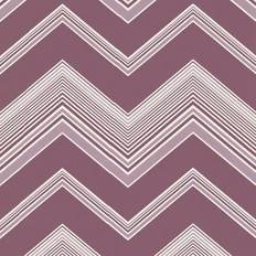 Wallpapers Decorline Bearden Purple Zig Zag Wallpaper
