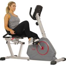 Sunny Health & Fitness Exercise Bikes Sunny Health & Fitness Magnetic Recumbent Exercise Bike with Silent Belt Drive