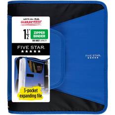 Five Star Five Star Zipper Binder, 1-1/2 Inch 3-Ring Binder with 3-Pocket