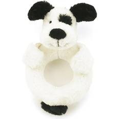 Jellycat Cats Soft Toys Jellycat Bashful Black & Cream Ring Rattle