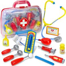 Kidzlane Kidzlane Doctor Kit for Toddlers 12pcs Play Doctor Set for Kids 11 medical Equipment with a Sturdy Medical Kit Carrying Case