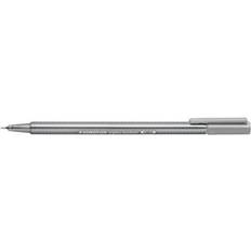 Silver Fineliners Staedtler Triplus Fineliner 334-82 Tips Silver Grey Pack of 10