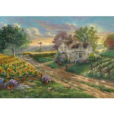 Thomas kinkade puzzles Ceaco Thomas Kinkade Sunflower Fields 1000 Pieces