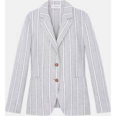 Lafayette 148 New York Linen Notched Collar Blazer