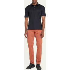 Men - Wool Polo Shirts Zegna Men's Wool Polo Shirt NVY SLD