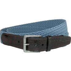Hemp Accessories Hampton Stretch Belt with Croc Print Tabs