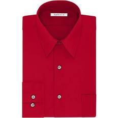Van Heusen Men's Regular Fit Poplin Solid Dress Shirt - Flame