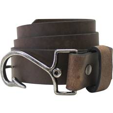 Bison Clothing Bison Bison Designs Cast Away Leather Belt for Men Brown