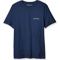 Nautica Kortärmad T-shirt med rund hals för män, Estate Blue