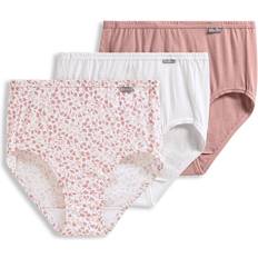 Jockey Women's Underwear Elance Brief - Diamond White/Prim Floral/Earth Rose