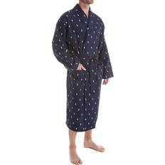 Polo Ralph Lauren Cotton Robes Polo Ralph Lauren Men's All Over Cotton Robe L009 Navy/Cream