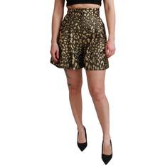 Women - XXXS Shorts Dolce & Gabbana Black Gold High Waist Mini Cotton Women's Shorts