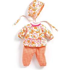 Djeco Dukketøj Hanako Hvid/Pink/Orange OneSize Dukketøj