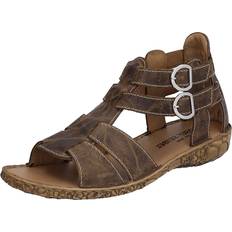 Nubukleder Slides Josef Seibel Komfort Sandalen braun 2023 Rosalie