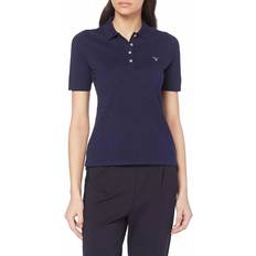 Gant Women Polo Shirts Gant Damen, Shirt, Poloshirt kurzarm, Blau