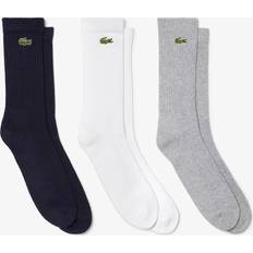 Lacoste Homme Chaussettes Lacoste Lot de 3 Paires Sport Taille Gris Chine/blanc/bleu Marine