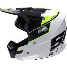 Shot FURIOUS SCOPE MX-Helm neon gelb-weiss-schwarz Erwachsene