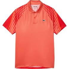 Lacoste Rød Tøj Lacoste Polo Corrida/white, Male, Tøj, T-shirt, Padel